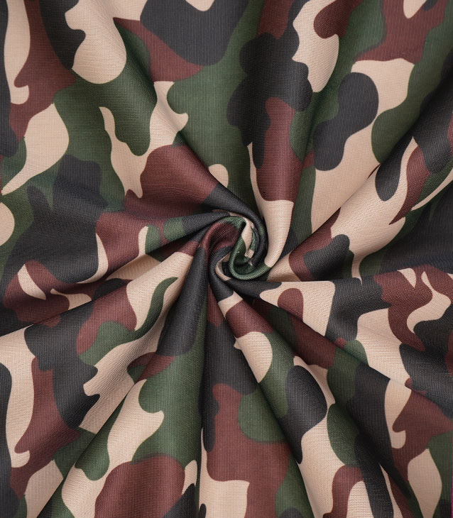 Utskrift Warp Strikket Polyester Stoff